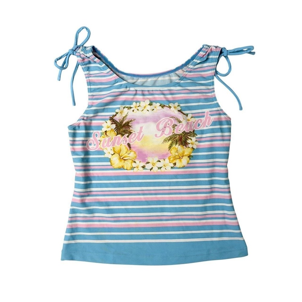 J-Fashion "Sunset Beach" Stripe Tank